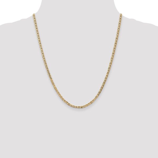 Leslie's 14K 3mm Concave Anchor Chain - Image 4