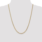 Leslie's 14K 3mm Concave Anchor Chain - Image 4