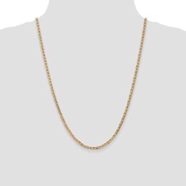 Leslie's 14K 3mm Concave Anchor Chain - Image 4