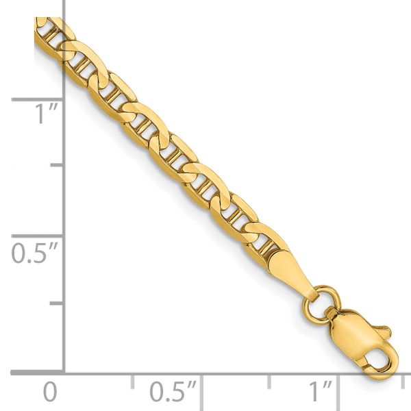 Leslie's 14K 3mm Concave Anchor Chain - Image 2