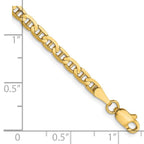 Leslie's 14K 3mm Concave Anchor Chain - Image 2