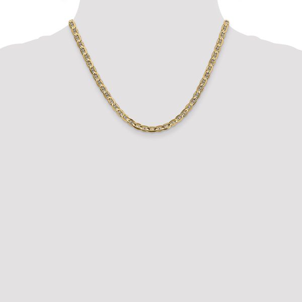 Leslie's 14K 4.5mm Concave Anchor Chain - Image 4