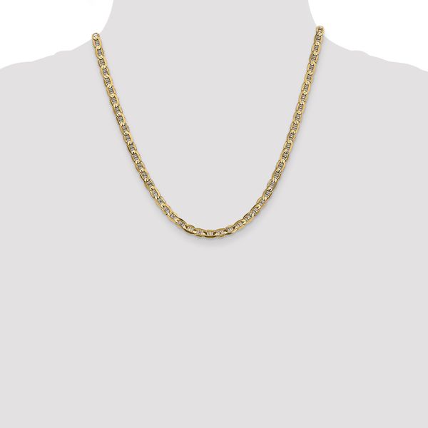 Leslie's 14K 4.5mm Concave Anchor Chain - Image 4