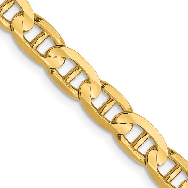 Leslie's 14K 4.5mm Concave Anchor Chain
