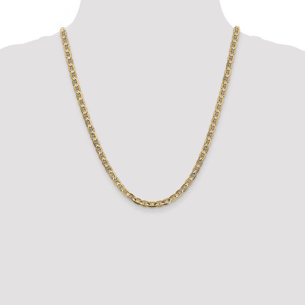 Leslie's 14K 4.5mm Concave Anchor Chain - Image 4