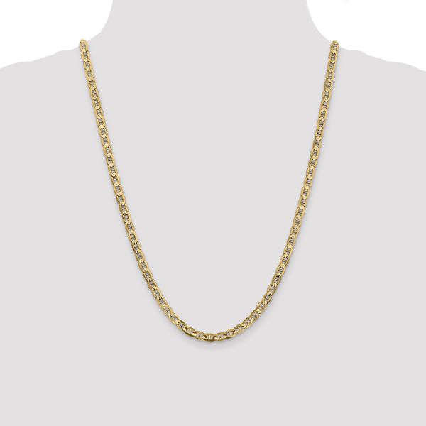 Leslie's 14K 4.5mm Concave Anchor Chain - Image 4