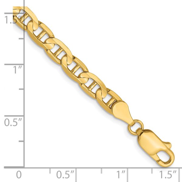 Leslie's 14K 4.5mm Concave Anchor Chain - Image 2