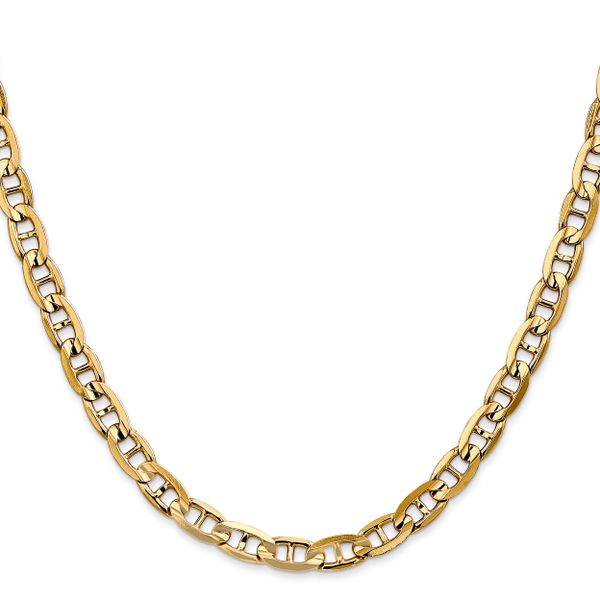 Leslie's 14K 5.25mm Concave Anchor Chain - Image 2