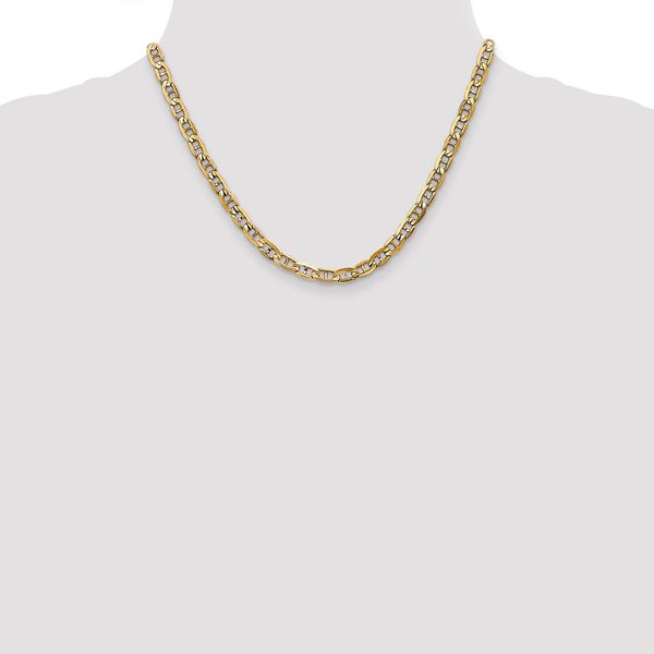 Leslie's 14K 5.25mm Concave Anchor Chain - Image 4