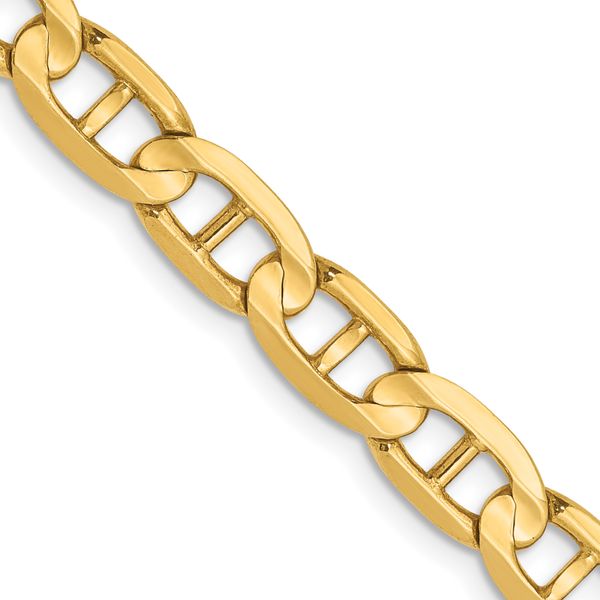 Leslie's 14K 5.25mm Concave Anchor Chain