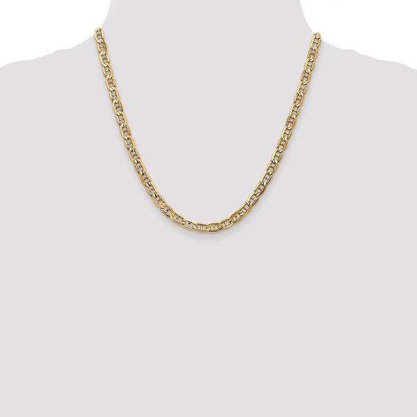 Leslie's 14K 5.25mm Concave Anchor Chain - Image 4