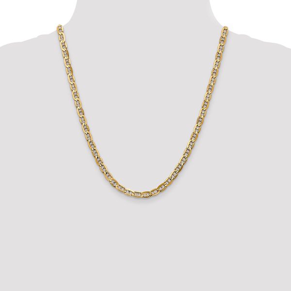 Leslie's 14K 5.25mm Concave Anchor Chain - Image 4