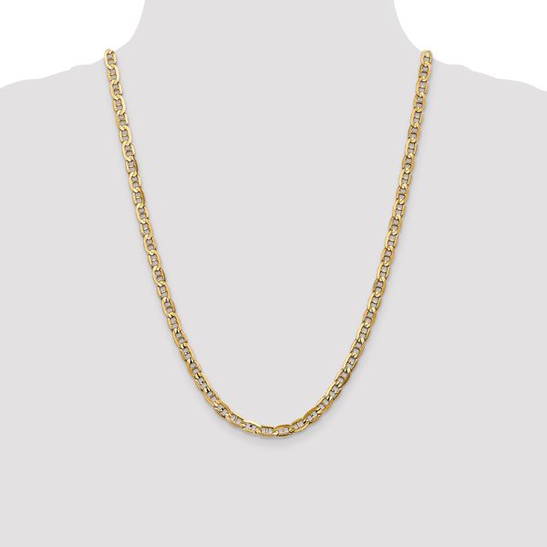 Leslie's 14K 5.25mm Concave Anchor Chain - Image 4