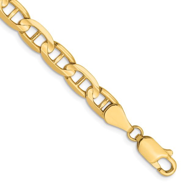 Leslie's 14K 5.25mm Concave Anchor Chain