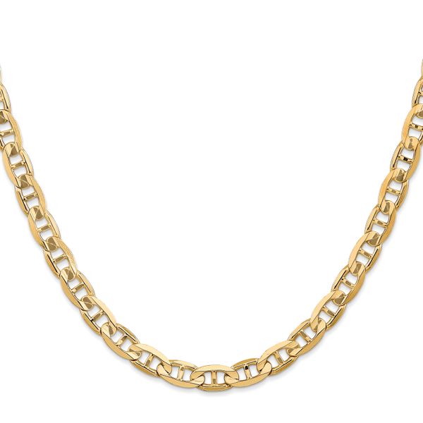Leslie's 14K 6.25mm Concave Anchor Chain - Image 2