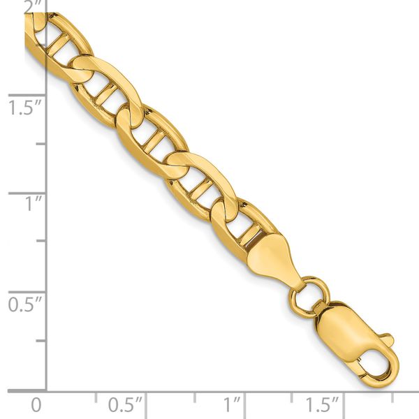 Leslie's 14K 6.25mm Concave Anchor Chain - Image 2