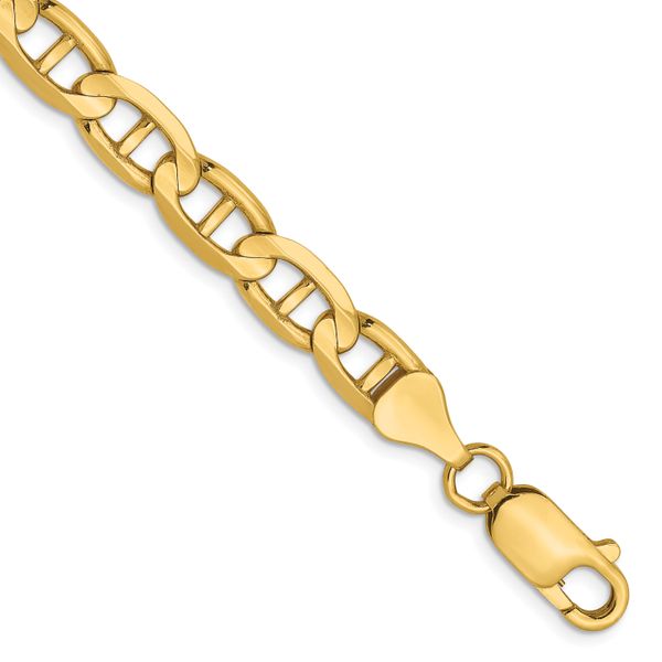 Leslie's 14K 6.25mm Concave Anchor Chain