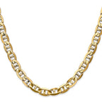 Leslie's 14K 7mm Concave Anchor Chain - Image 2