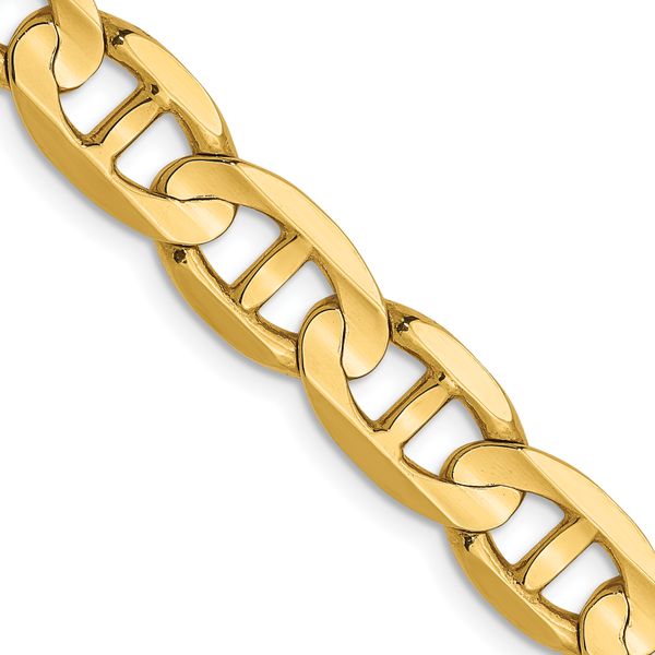 Leslie's 14K 7mm Concave Anchor Chain