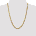 Leslie's 14K 7mm Concave Anchor Chain - Image 4