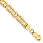 Leslie's 14K 7mm Concave Anchor Chain