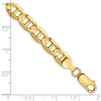 Leslie's 14K 7mm Concave Anchor Chain - Image 2