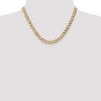 Leslie's 14K 7mm Semi-Solid Curb Link Chain - Image 4