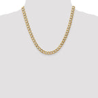 Leslie's 14K 7mm Semi-Solid Curb Link Chain - Image 4