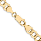 Leslie's 14K 7mm Semi-Solid Curb Link Chain - Image 3