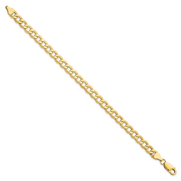 Leslie's 14K 7mm Semi-Solid Curb Link Chain - Image 2