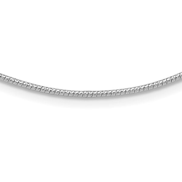 Leslie's 14K White 1.5mm D/C Neckwire Necklace