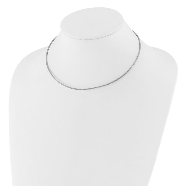 Leslie's 14K White 1.5mm D/C Neckwire Necklace - Image 2