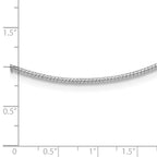 Leslie's 14K White 1.5mm D/C Neckwire Necklace - Image 4