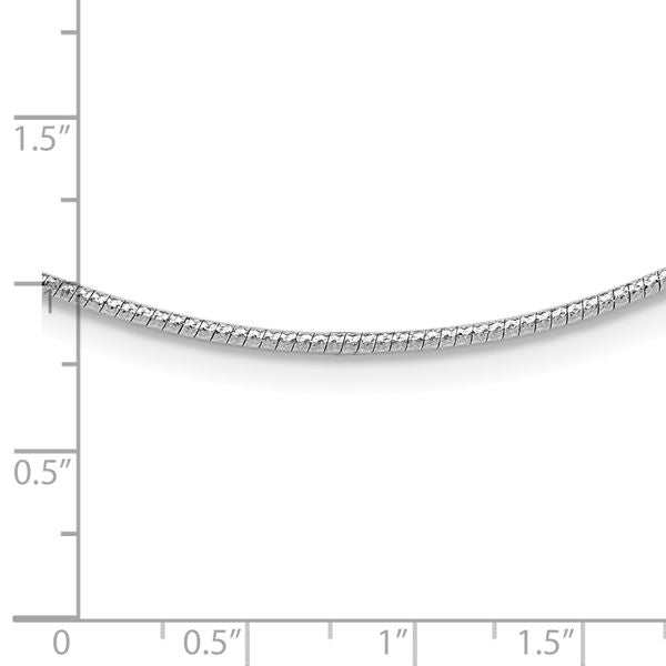 Leslie's 14K White 1.5mm D/C Neckwire Necklace - Image 4
