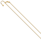 Leslie's 14K Adjustable 1mm D/C Box Chain - Image 2
