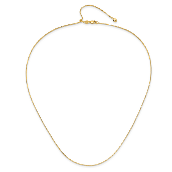 Leslie's 14K Adjustable 1mm D/C Box Chain - Image 4