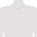 Leslie's 14K White Gold 1.05mm D/C Cable Chain - Image 4