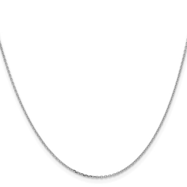 Leslie's 14K White Gold 1.05mm D/C Cable Chain - Image 2