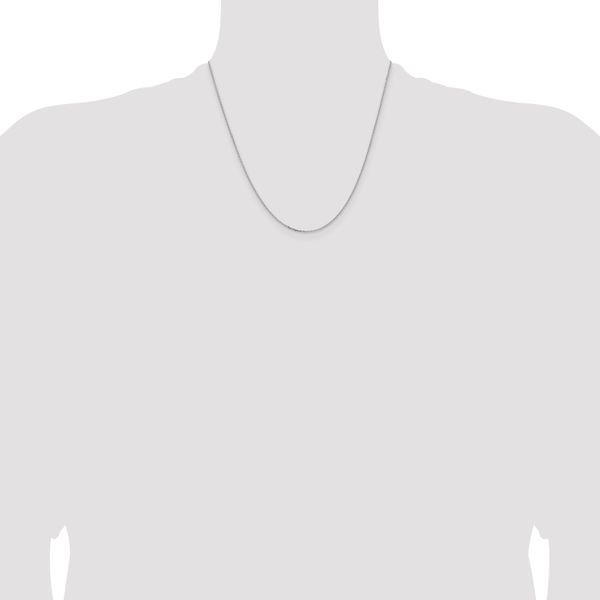 Leslie's 14K White Gold 1.05mm D/C Cable Chain - Image 4