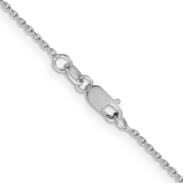 Leslie's 14K White Gold 1.05mm D/C Cable Chain - Image 3