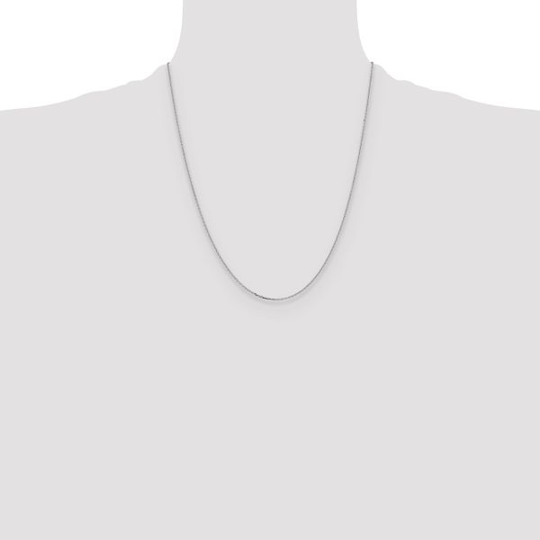 Leslie's 14K White Gold 1.05mm D/C Cable Chain - Image 4
