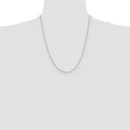 Leslie's 14K White Gold 1.05mm D/C Cable Chain - Image 4