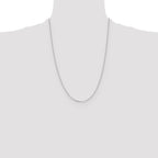 Leslie's 14K White Gold 1.05mm D/C Cable Chain - Image 4