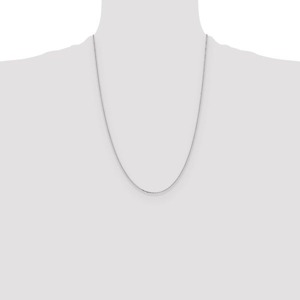 Leslie's 14K White Gold 1.05mm D/C Cable Chain - Image 4