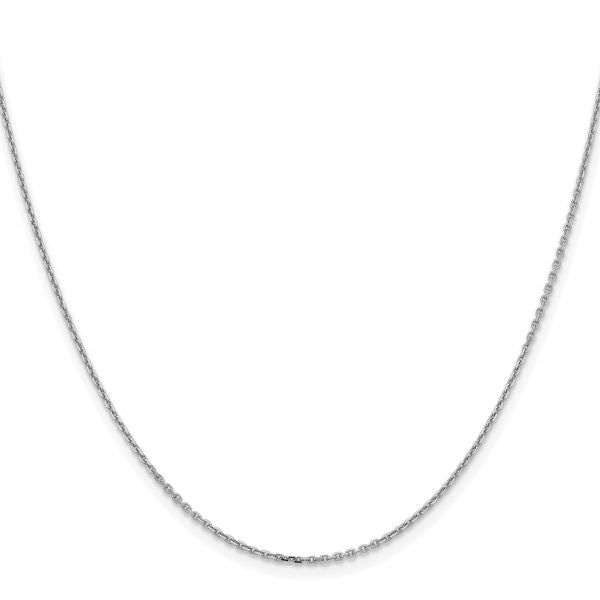 Leslie's 14K White Gold 1.4mm D/C Cable Chain - Image 2