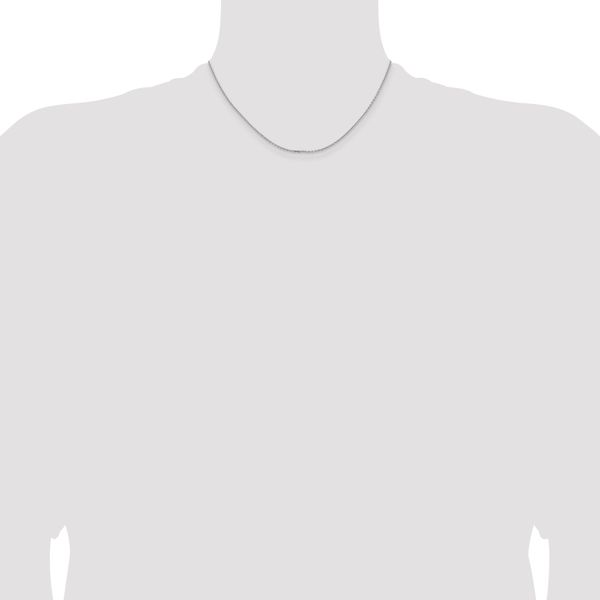 Leslie's 14K White Gold 1.4mm D/C Cable Chain - Image 4
