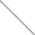 Leslie's 14K White Gold 1.4mm D/C Cable Chain