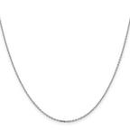 Leslie's 14K White Gold 1.4mm D/C Cable Chain - Image 2
