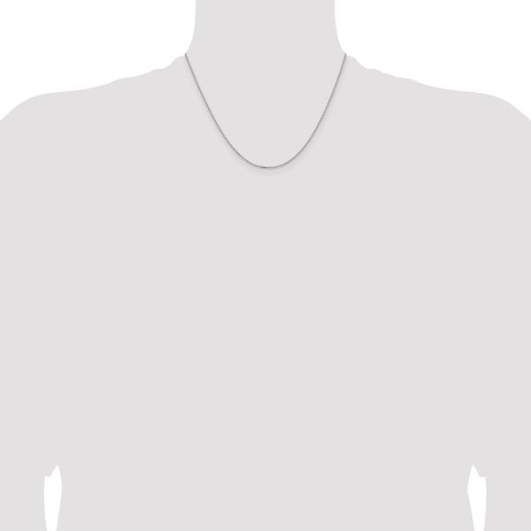 Leslie's 14K White Gold 1.4mm D/C Cable Chain - Image 4