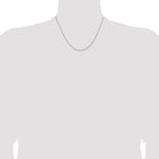 Leslie's 14K White Gold 1.4mm D/C Cable Chain - Image 4